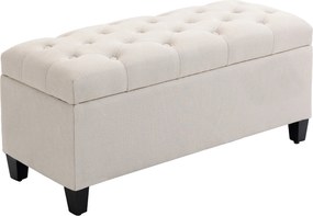 Banco com arrumação 100 x 40 x 44 cm, branco