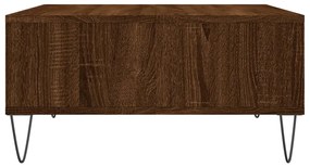 Mesa de centro 60x60x30 cm derivados madeira carvalho castanho