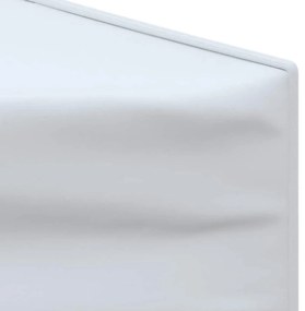 Tenda para festas dobrável com paredes laterais 3x6 m branco