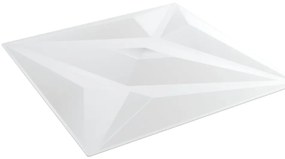 Painéis de parede 48 pcs 50x50 cm 12m² XPS estrela branco
