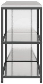 Conjunto de Armazenamento de Cozinha com prateleira 2 pcs Prata