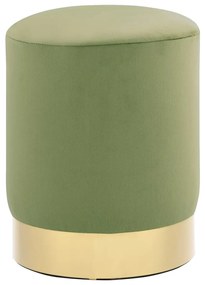 vidaXL Banco 28 x 36 cm veludo mostarda e dourado