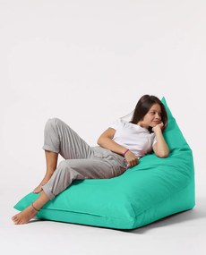 Puff de Jardim Pyramid Big Bed – Turquesa – 145x35x90 cm | Tribo Home