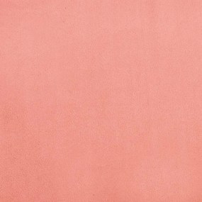 Sofá-cama de 2 lugares veludo rosa