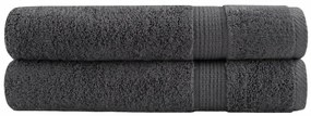 vidaXL Toalhas de sauna premium SOLUND 2pcs 80x200cm 600gsm antracite