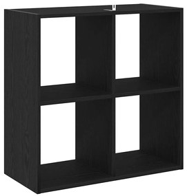 Estante vidaXL Preto Carvalho 68,5x32x68,5 cm Madeira engenharia