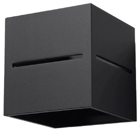 Aplique Candeeiro de parede Aluminio LOBO Preto