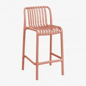 Taburete Alto De Jardim Empilhável Em Polipropileno Wendell Terracota & ↑65 Cm - Sklum