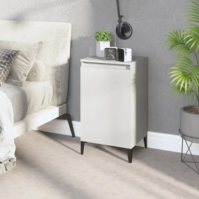 vidaXL Mesa de cabeceira 40x35x70 cm derivados de madeira branco