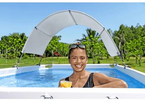 Bestway Toldo para piscina acima do solo branco