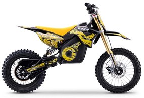 Mini moto elétrica para crianças 1800W Roan 903 batería litio 48V 13Ah Amarela