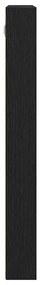 Gabinete Vitrine Preto Carvalho 100x8,5x75 cm Madeira engenheirada