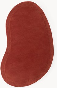 Tapete de lã artesanal com forma orgânica Kadey