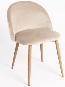 Pack 6 Cadeiras Vint Veludo - Beige