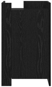 Aparador Carvalho Preto 45x35x75 cm Madeira engenheirada