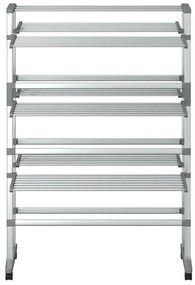 Estendal de roupa com rodas 89x64x129 cm alumínio