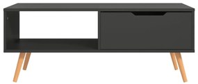 Mesa de centro 100x49,5x43 cm derivados de madeira cinza