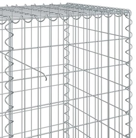 Cesto gabião com cobertura 1200x50x100 cm ferro galvanizado