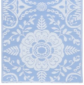 Tapete de exterior 80x150 cm ARAKIL PP azul-bebé