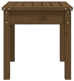 Banco de jardim 50x44x45cm madeira de pinho maciça castanho-mel