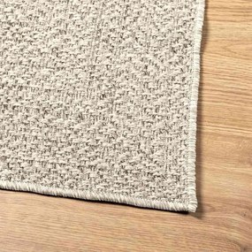 Tapete ZIZUR creme 120x170cm aspeto de juta interior e exterior