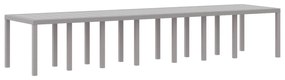 Conjunto de Jantar Jardim VidaXL 15 Peças com Almofadas Cinza Claro Ra