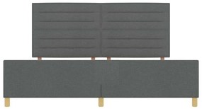 Estrutura de Cama de Tecido Cinza Escuro vidaXL 200x200 cm
