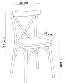 Cadeira Oliver – Branco – 46x87x48 cm