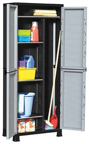 vidaXL Armário de plástico 68x39x171,5 cm
