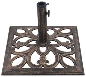 Base para guarda-sol 12 kg 49 cm ferro fundido bronze