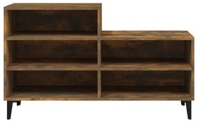 Sapateira 102x36x60 cm derivados de madeira carvalho fumado