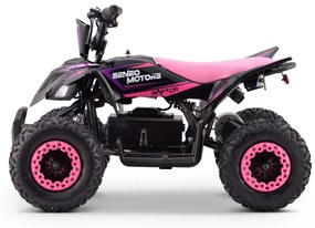 Moto 4 elétrica para crianças ATV Motors Raptor 800W Rosa