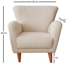 Cadeirão Teddy – Branco – 85x85x82 cm