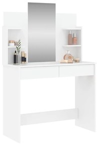 Toucador com espelho 96x39x142 cm cor branco