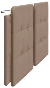 Almofadão de cabeceira 200 cm couro artificial cappuccino