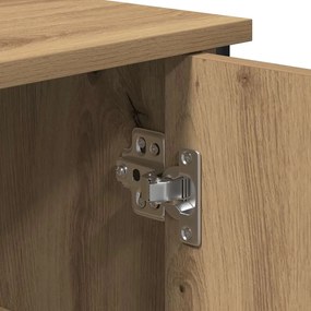 Sideboard vidaXL Artisan Carvalho 100x35x70 cm Madeira Engineered e Aç