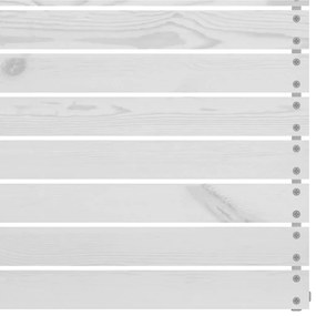 5 pcs conjunto lounge de jardim pinho maciço branco