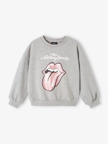 Agora -25% | Sweat The Rolling Stones®, para criança cinza mesclado