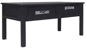 Mesa de centro 100x50x45 cm madeira preto