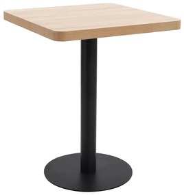 Mesa bistrô 60x60 cm MDF castanho-claro