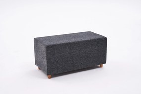 Pouffe Genma Gabbana – Anthracite – 80x40x40 cm