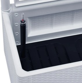 Vaso/floreira c/ treliça e sistema de rega automática branco