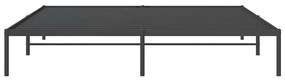 Estrutura de cama 193x203 cm metal preto