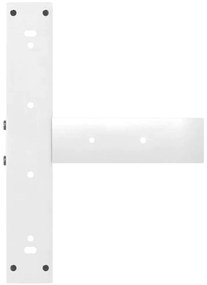 Pés para mesa de centro em forma de T, 2 peças, branco, 50x25x(42-43)