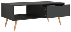 Mesa de centro 100x49,5x43 cm derivados de madeira cinza