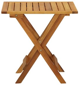 Mesa de bistrô 46x46x47 cm madeira de acácia sólida