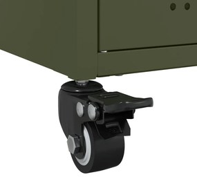 Móvel de TV 68x39x43,5 cm aço verde azeitona