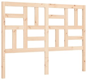 Estrutura de cama com cabeceira 120x200 cmmadeira maciça