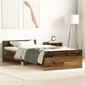 vidaXL Estrutura de cama sem colchão 90x190cm derivados de madeira