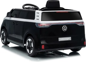 Carro elétrico para Crianças 12V Volkswagen ID BUZZ, Rodas Espuma EVA, assento couro ecológico Preta